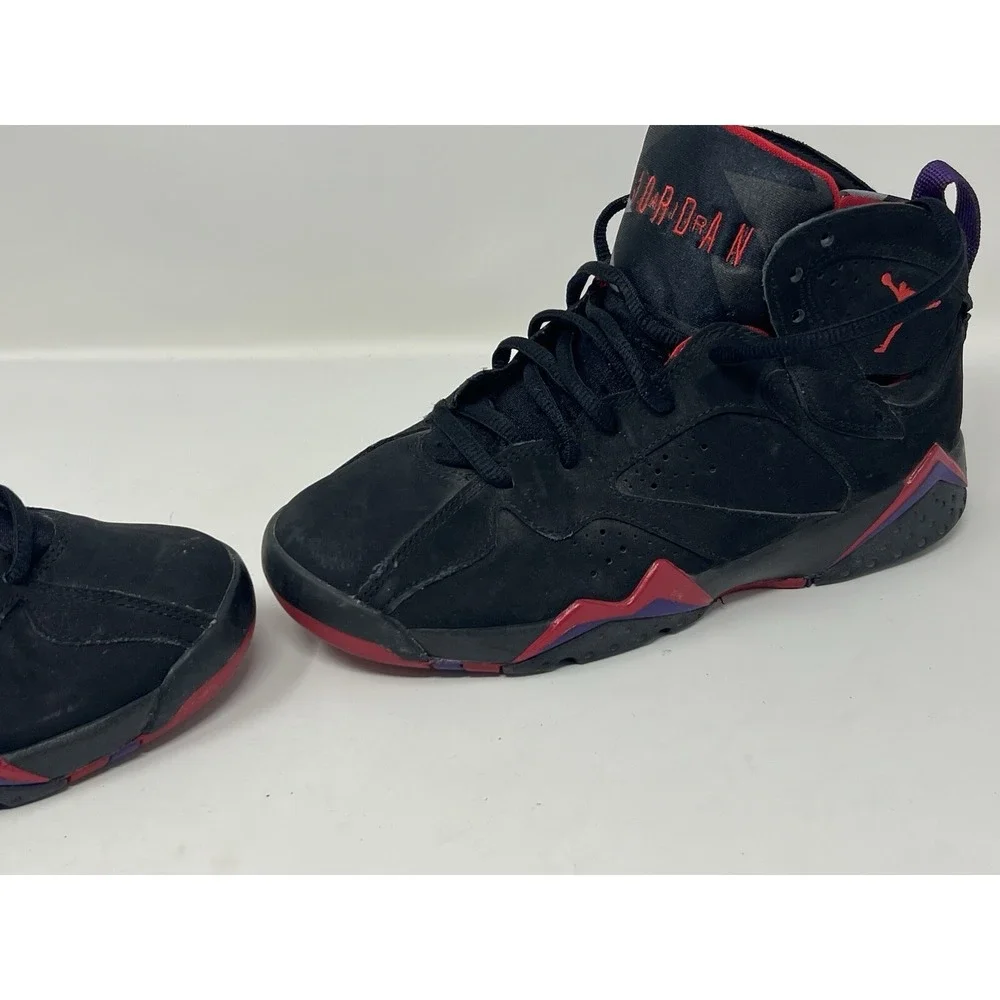 2012 Nike Air Jordan 7 Retro Promo Sample Raptors Size 5Y Black Purple Red